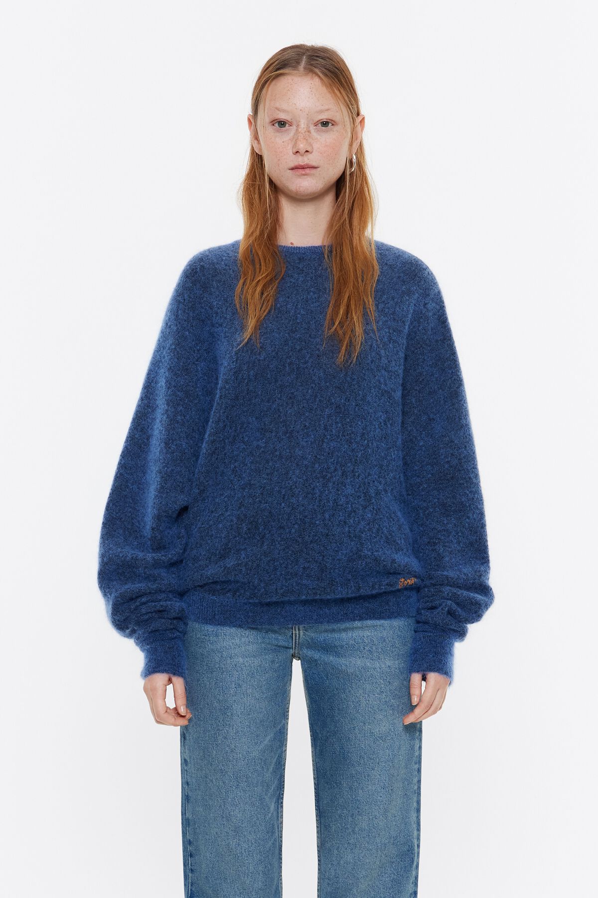 Jersey de mohair azul claro
