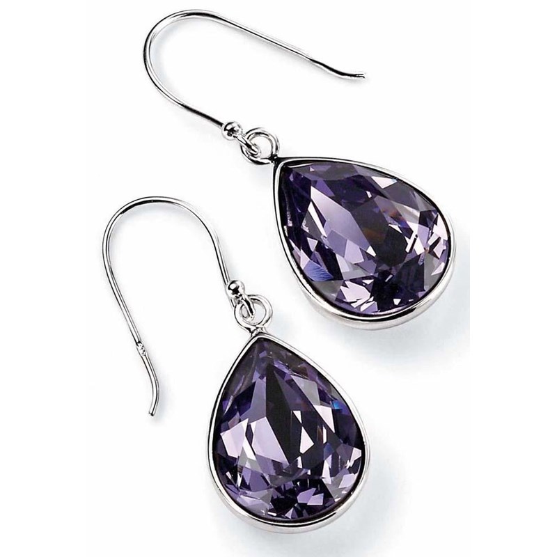 Boucle d'oreille cristal de Swarovski® en argent 925/1000