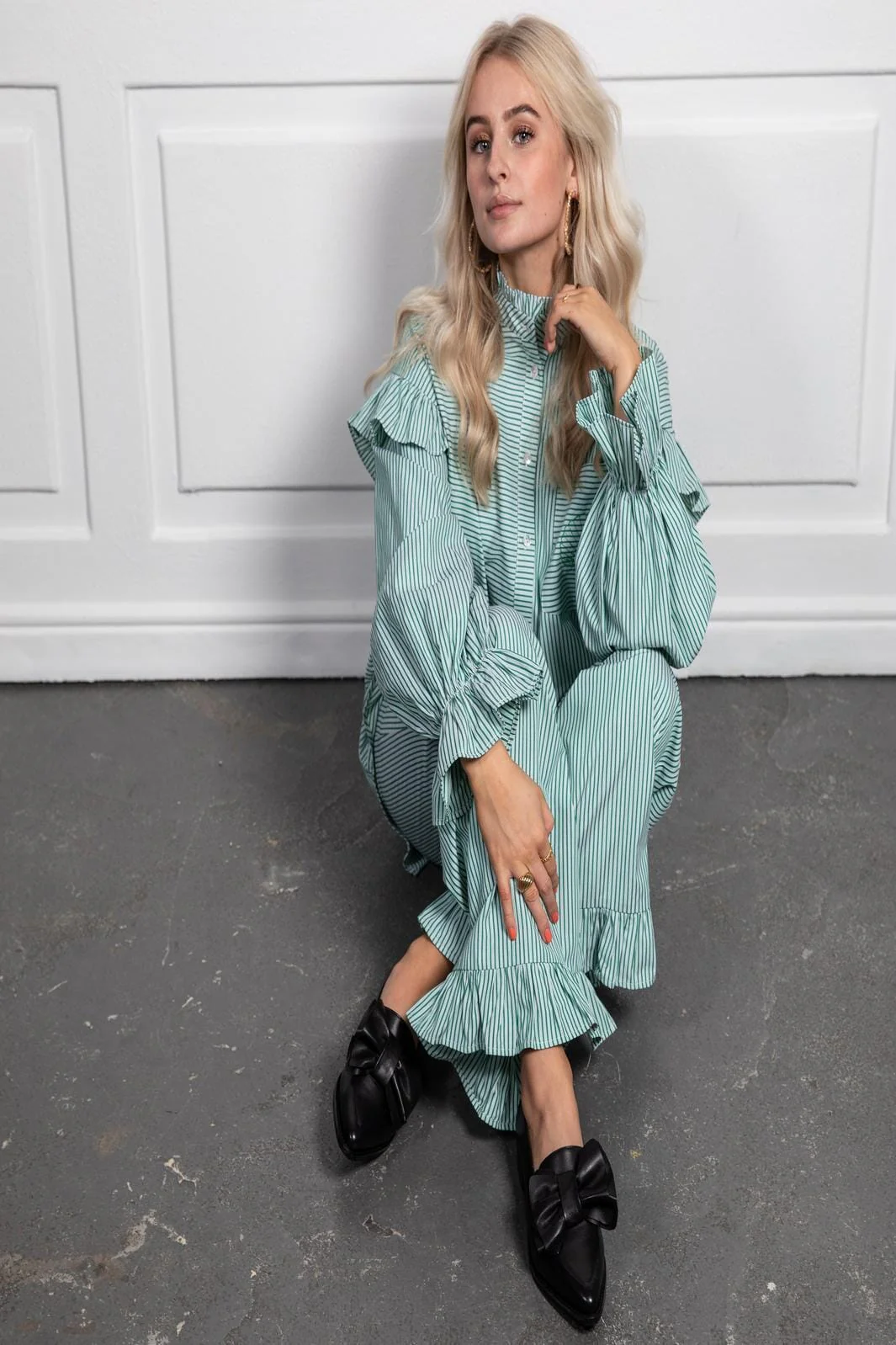 Stories From The Atelier By Copenhagen Shoes Ocean Vibes Pants 0027 green