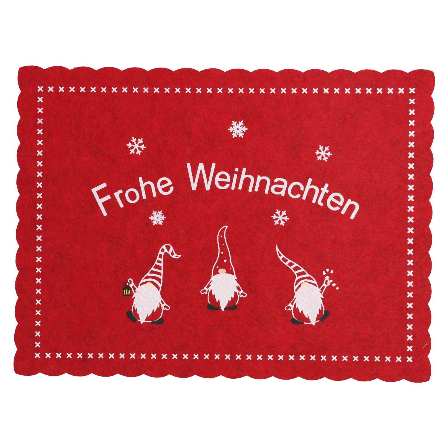 Platzmatte Frohe Weihnachten Wichtel