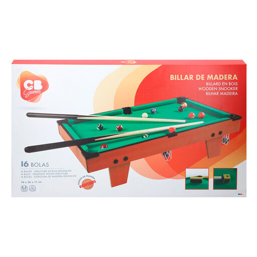 Mesa de bilhar americana de madeira CB Games