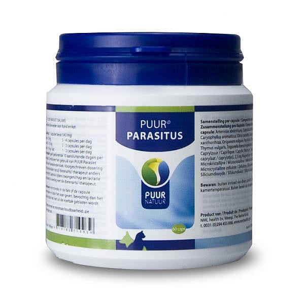 Puur Parasitus Parasiet Balans Hond Kat 60 capsules
