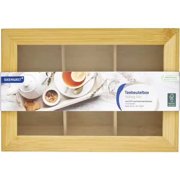 Teebeutelbox Bambus Teatime