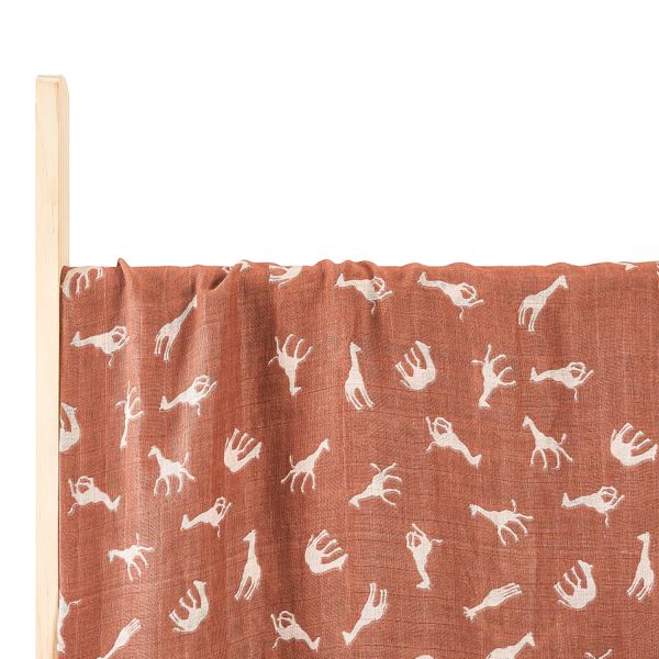HappyBear Savanna Hydrofiel Luier 120 x 120 cm