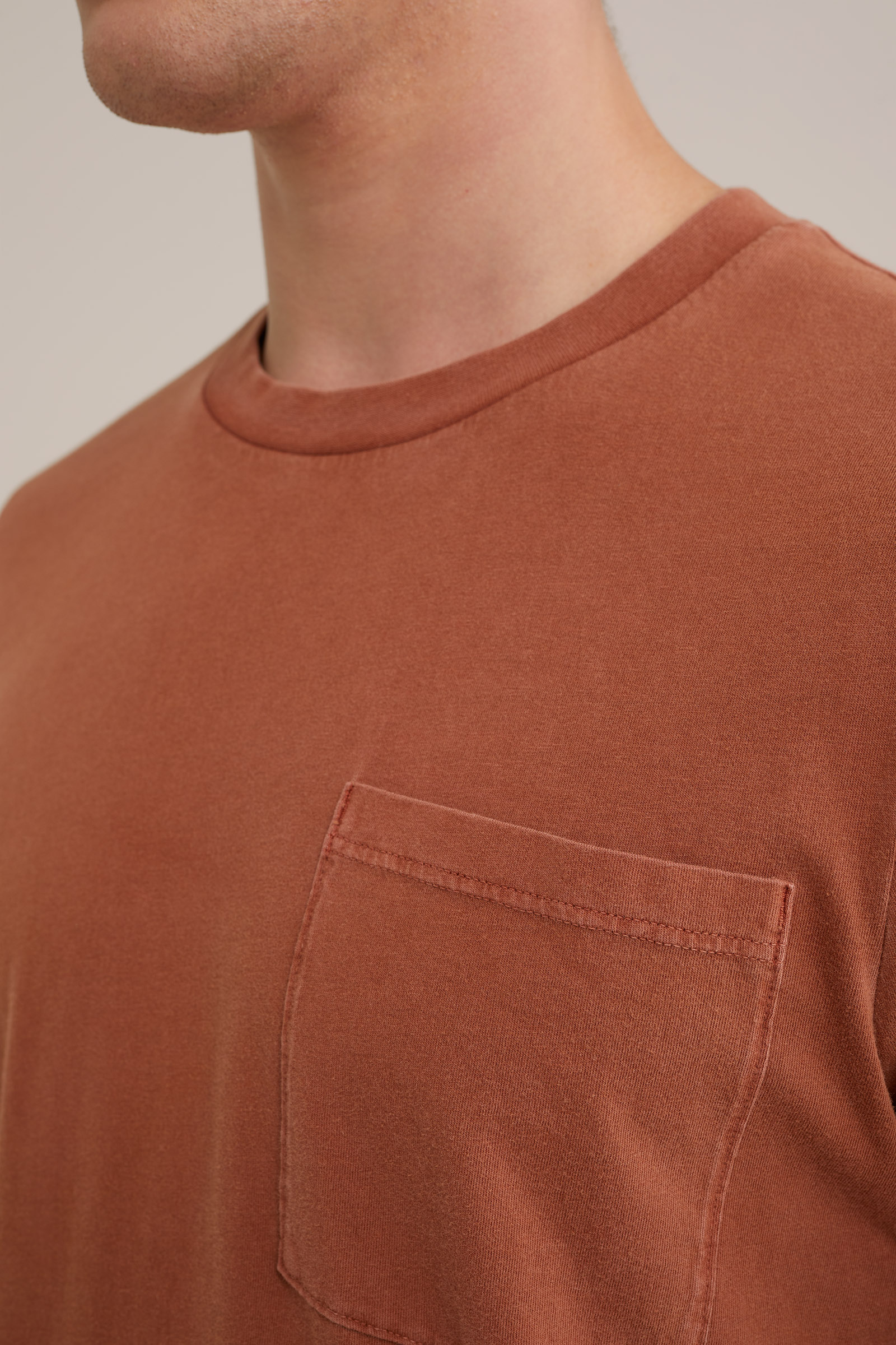 vintagelook T-shirt WE Fashion Kaneelbruin