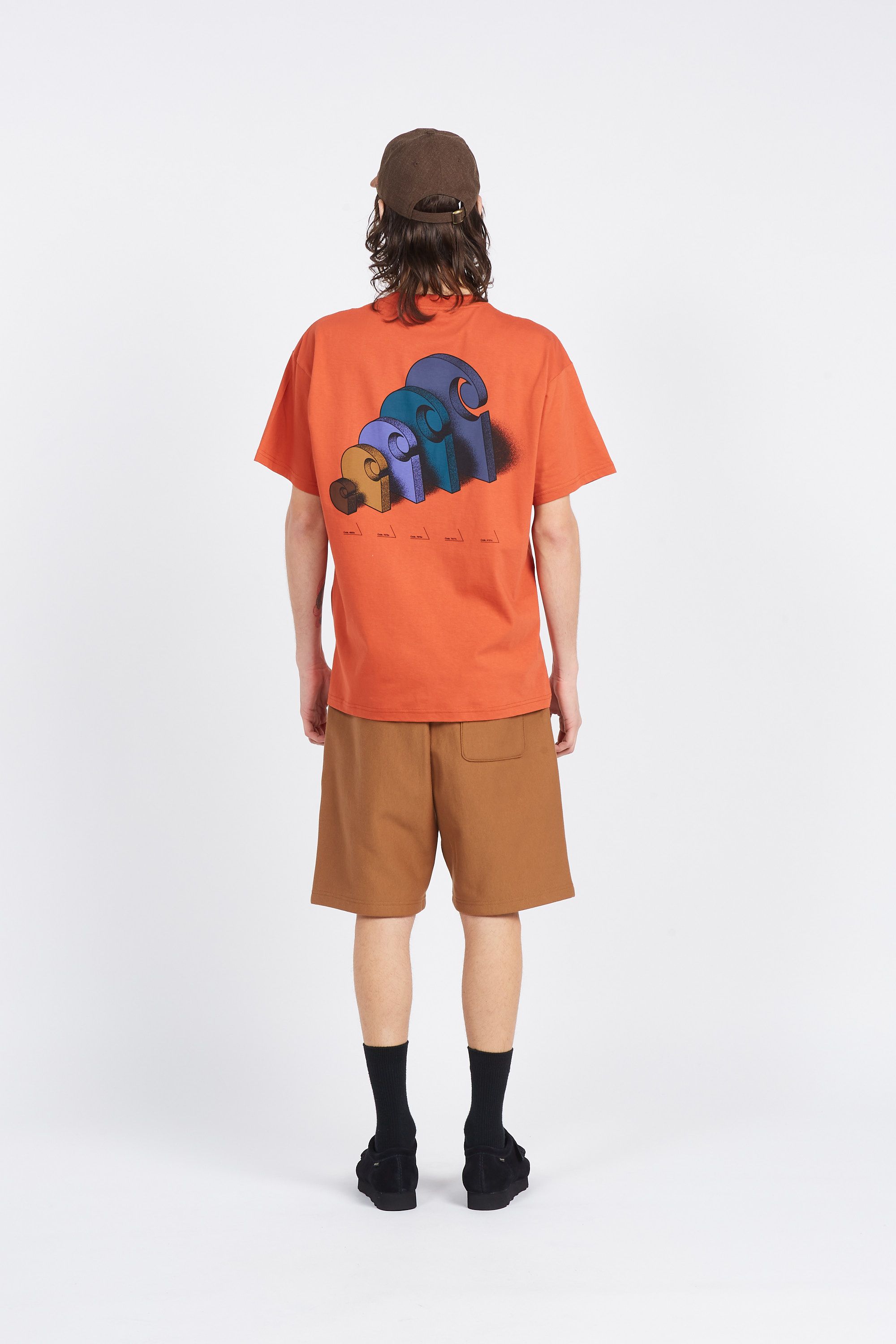 CARHARTT WIP Short American Script Sweat Short Marron