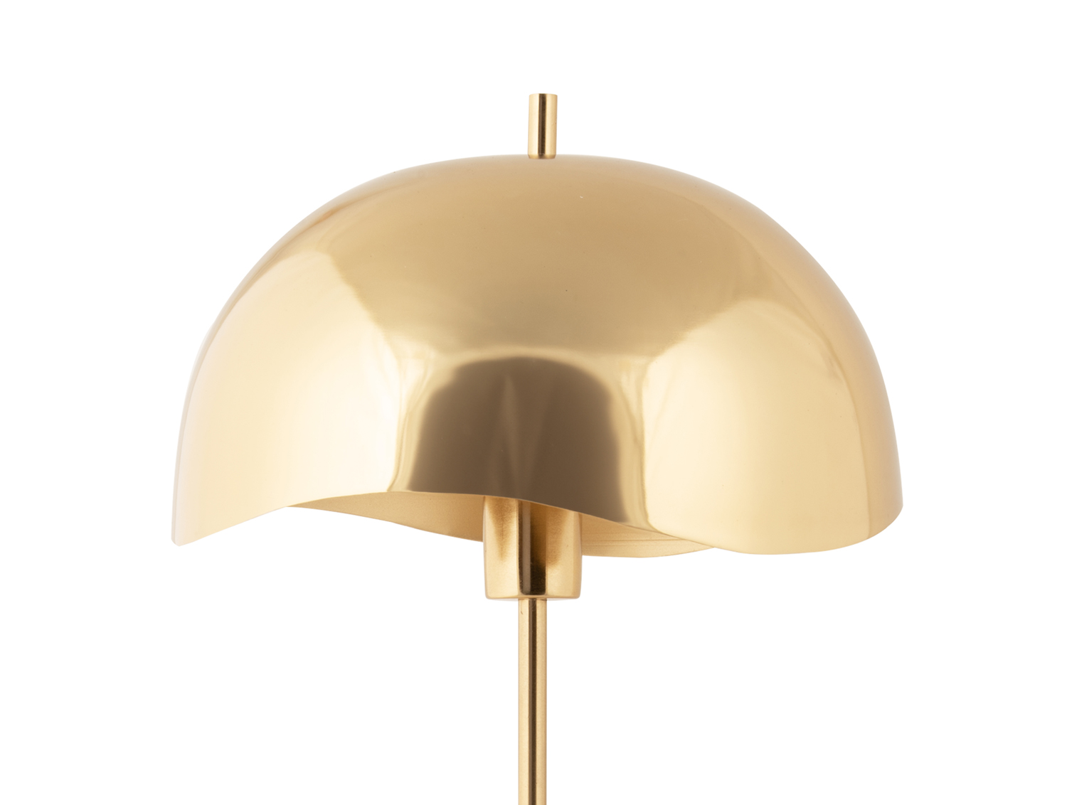 Table lamp Waved Dome brushed gold plated