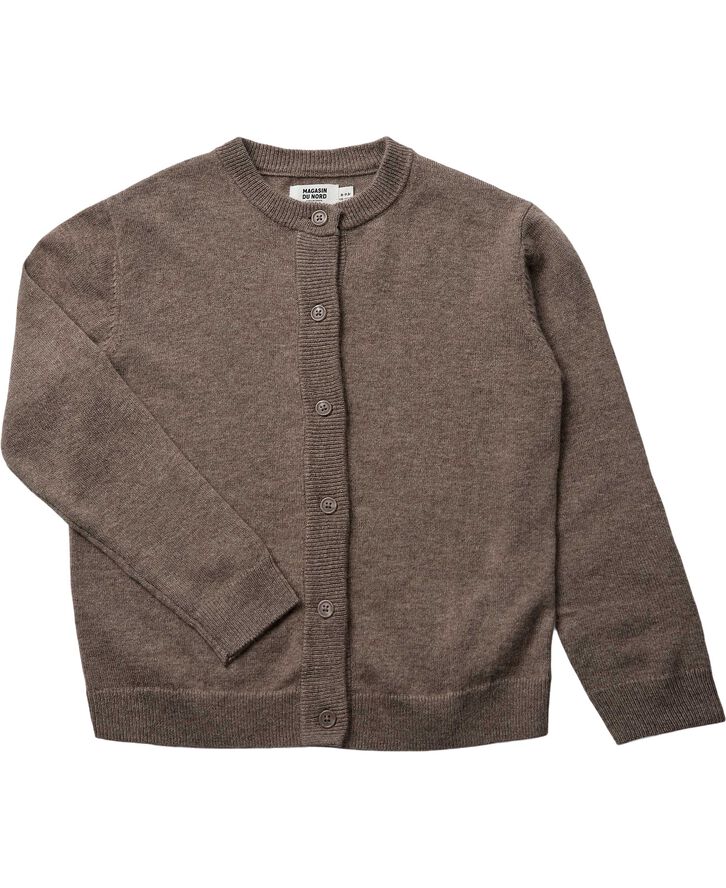 Magasin du Nord Collection Strikka RWS wool & cashmere cardigan Beige melange