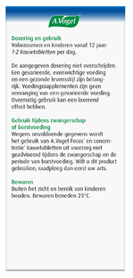 A.Vogel Focus¹ En Concentratie¹ Kauwtabletten 28ST