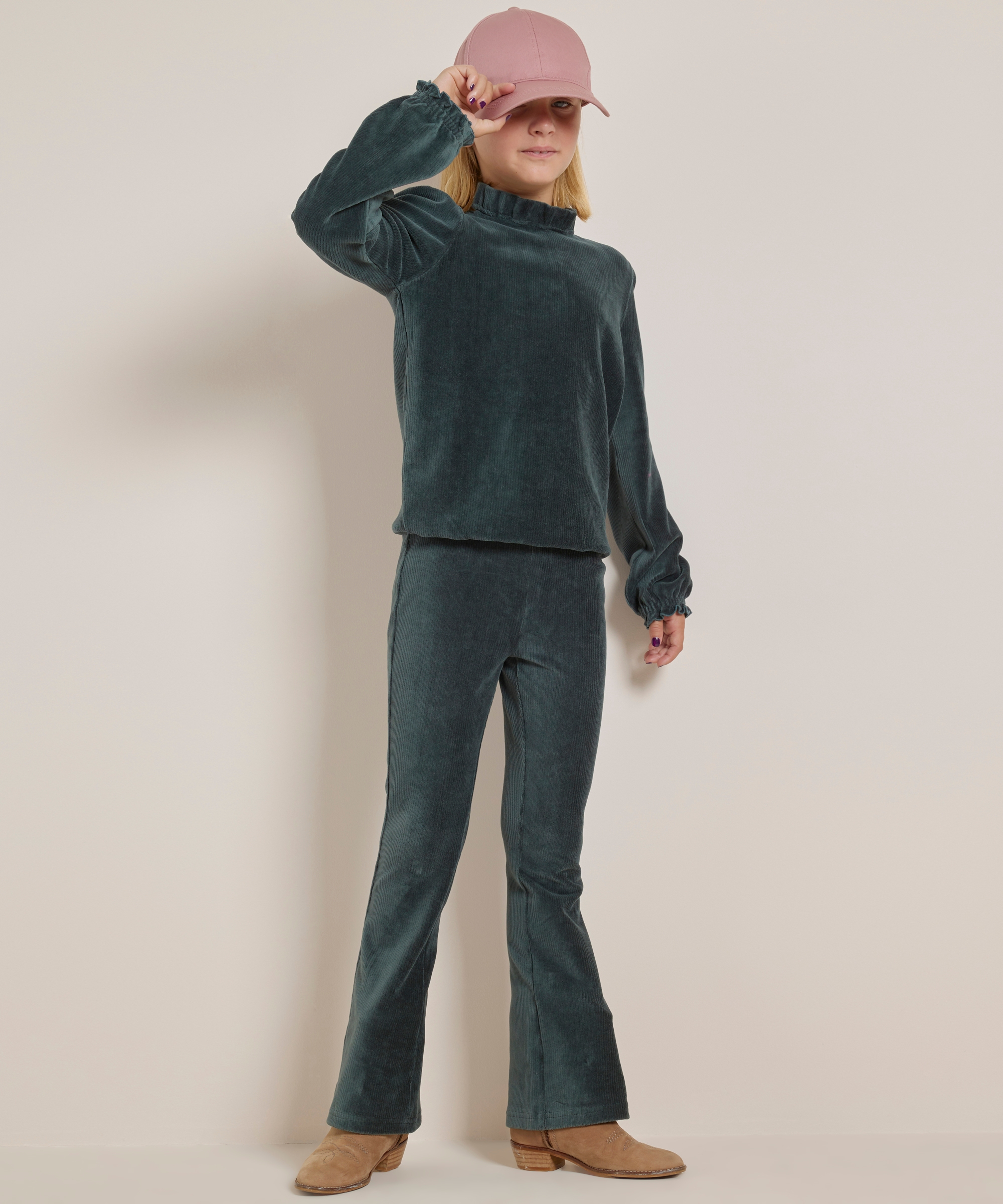 rib velvet top