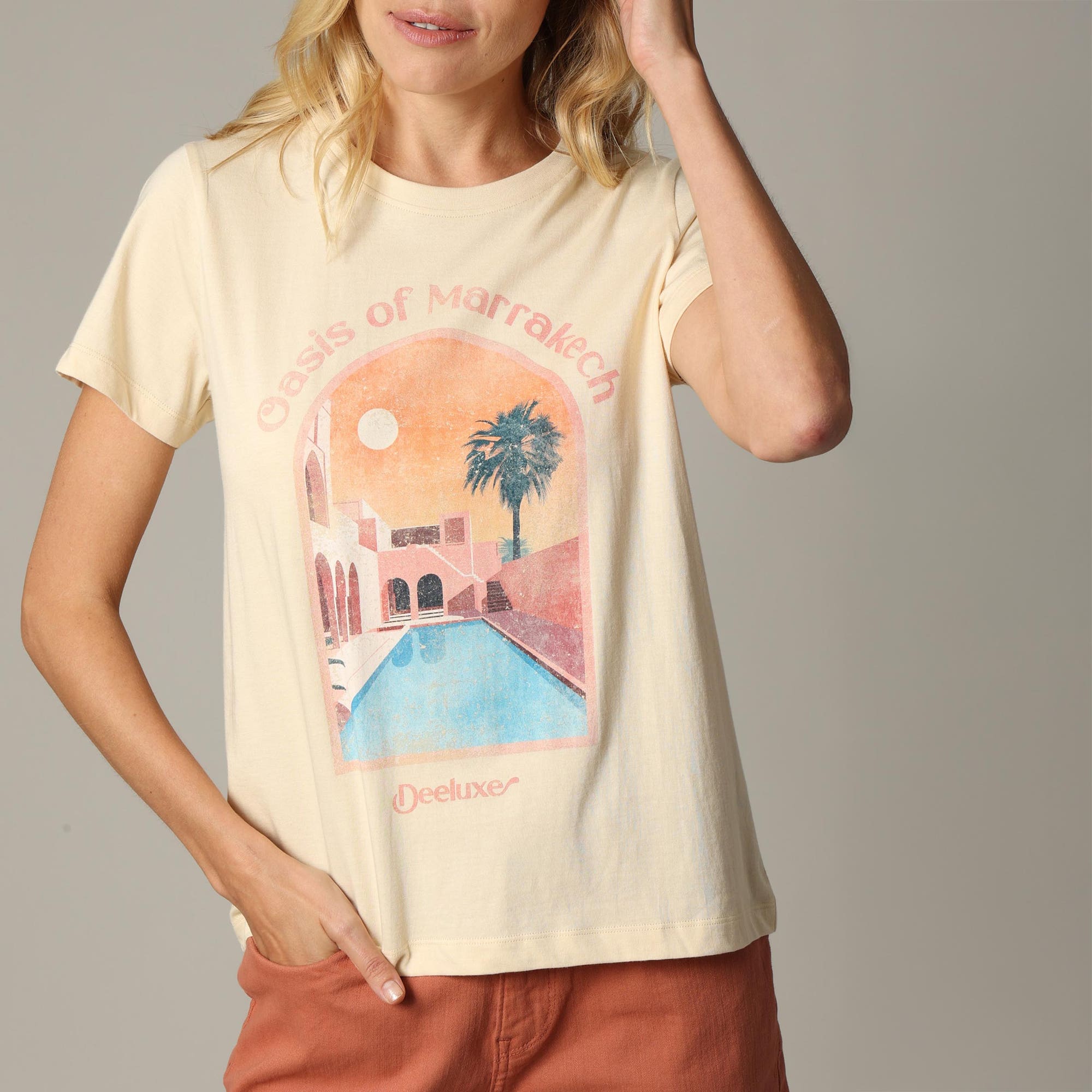 T-shirt Femme beige