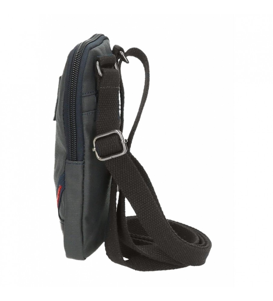 Bolsa de ombro para celular Pepe Jeans Hackney cinza