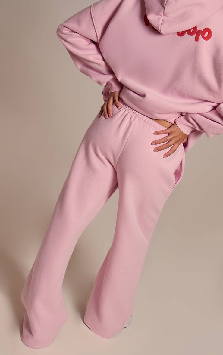 Rose Jogging À Taille Fine Avec Imprimé Synthétiqueff Plt Studio