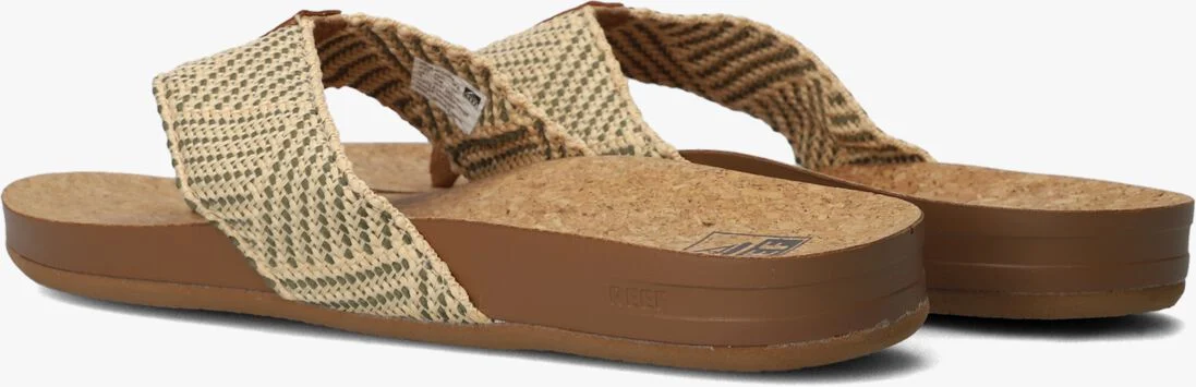 REEF groene reef teenslippers cushion strand
