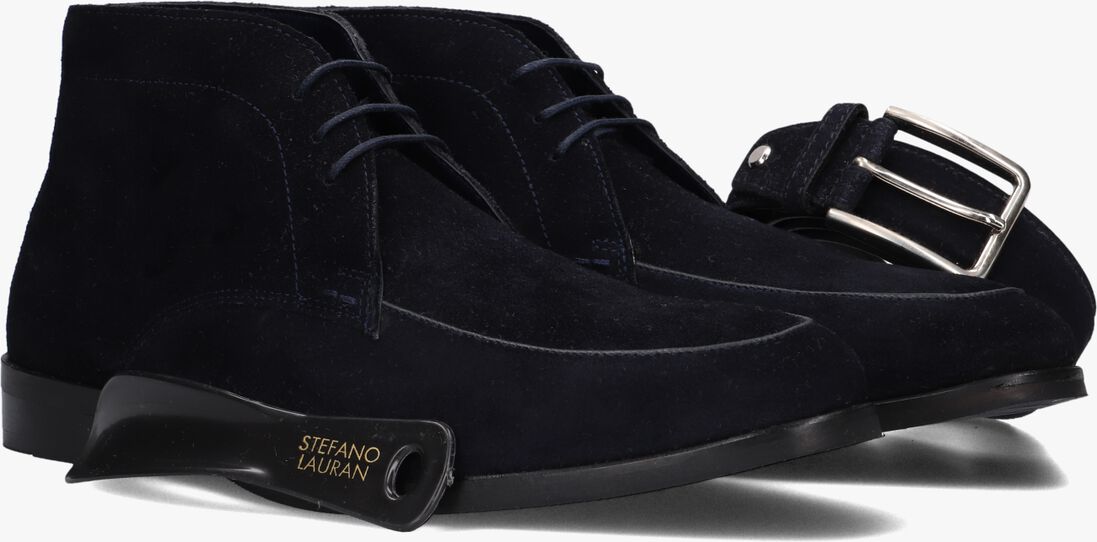 blauwe stefano lauran veterschoenen 92303