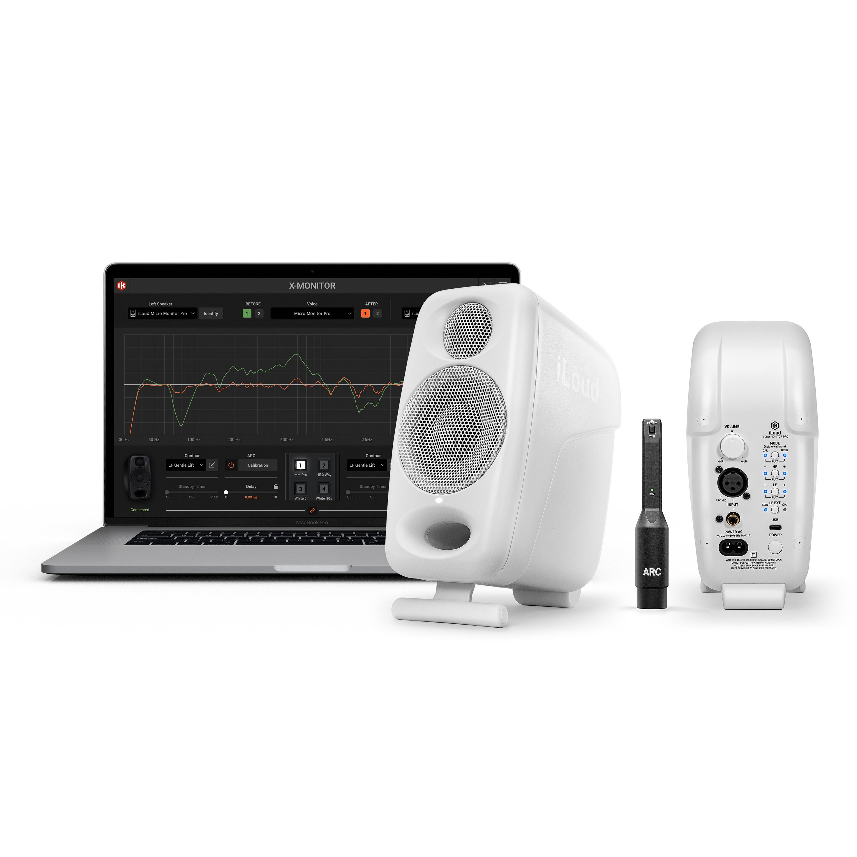 IK Multimedia iLoud Micro Monitor Pro White (set van 2 + microfoon)