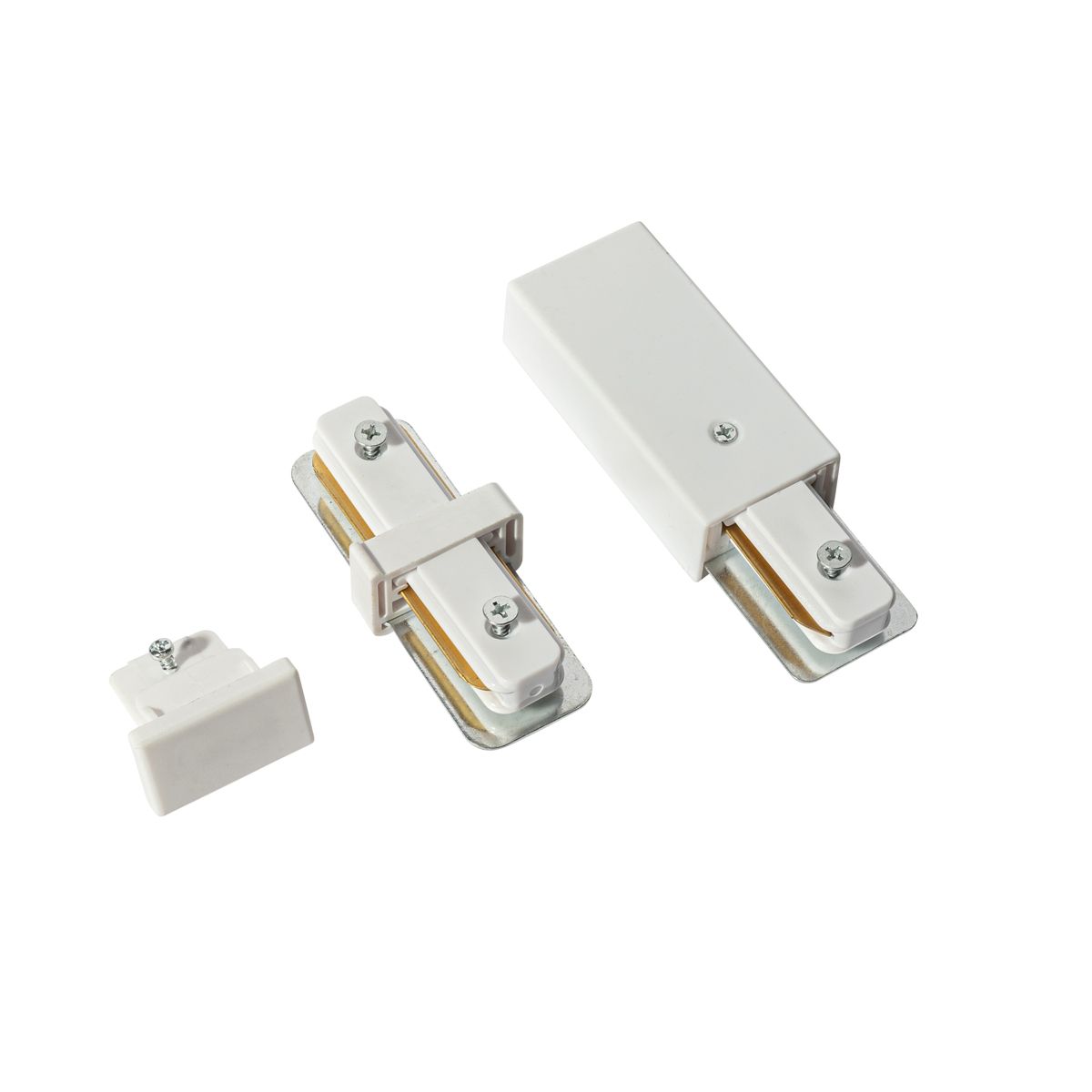 Moderne 1-fase railsysteem wit 50cm set van 2 - Iconic