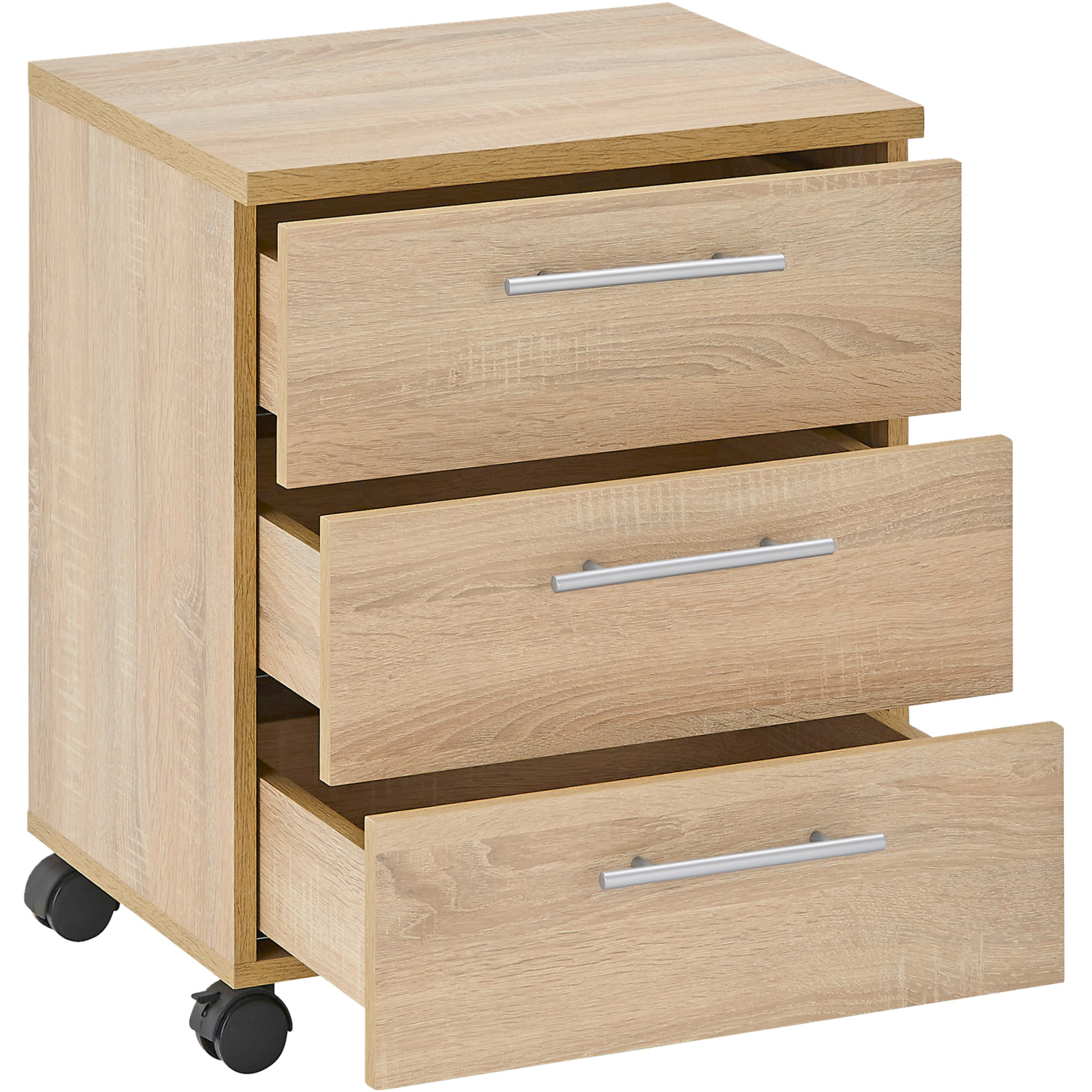 Rollcontainer Sven Dekor Eiche Sonoma 40 x 56 x 39 cm