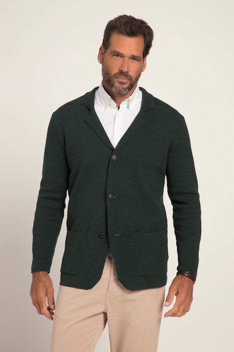 Stricksakko, FLEXNAMIC®, Milano-Strick, Reverskragen, bis 8 XL