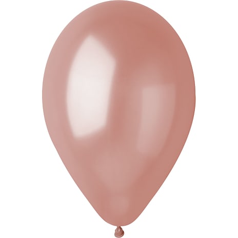Latexballoner 30 cm 6-pak - metallic rosegold