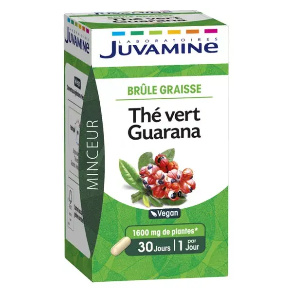 Juvamine Queimador de Gordura Chá Verde Guaraná 30 cápsulas