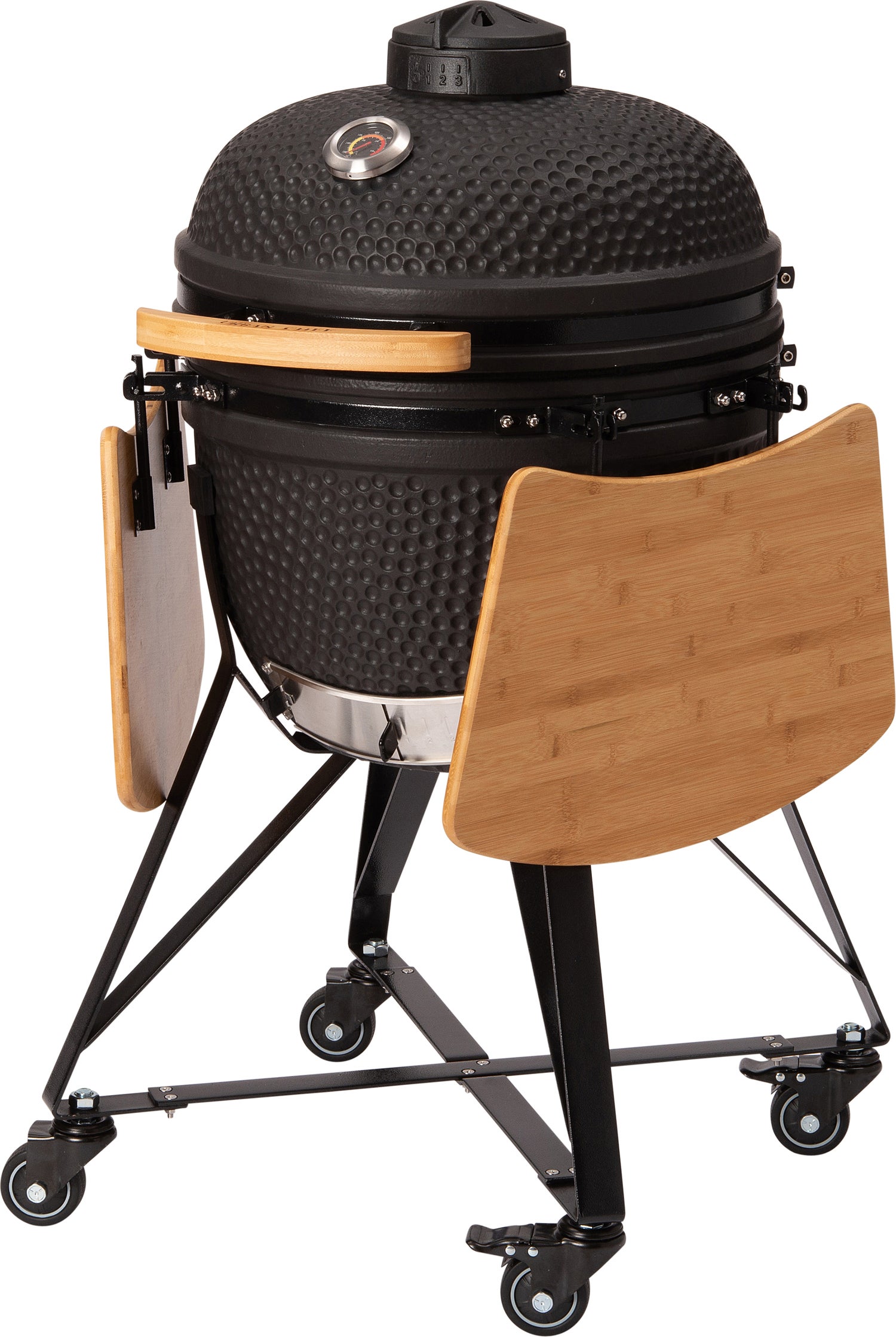 Intratuin kamado barbecue Urban Chef Large mat zwart D 59 H 133 cm