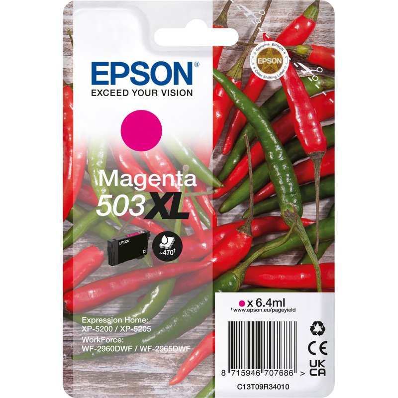 Epson 503XL cartouche haute capacité couleurs séparées pour imprimante jet d'encre