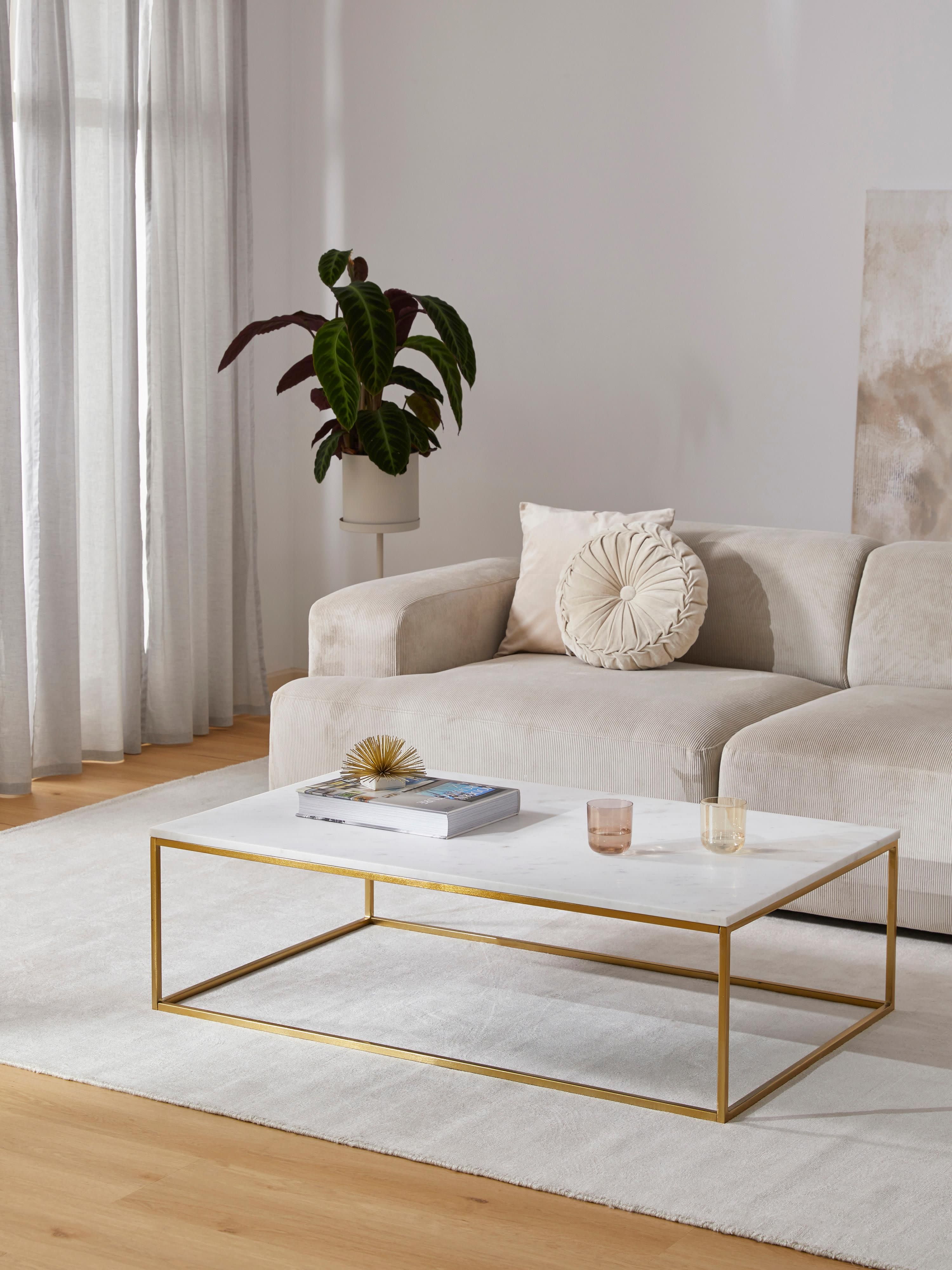 Grote marmeren salontafel Alys