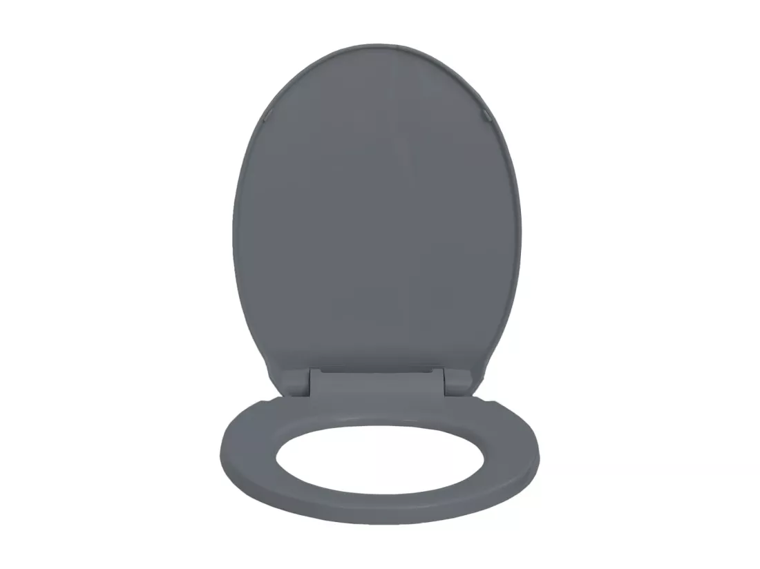 Siège de toilette abattant grise 46 x 34 x 5 cm 02_0002917