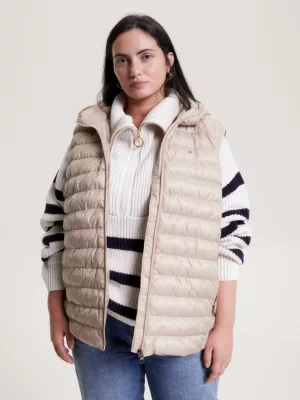 Colete acolchoado com capuz Curve Global Stripe