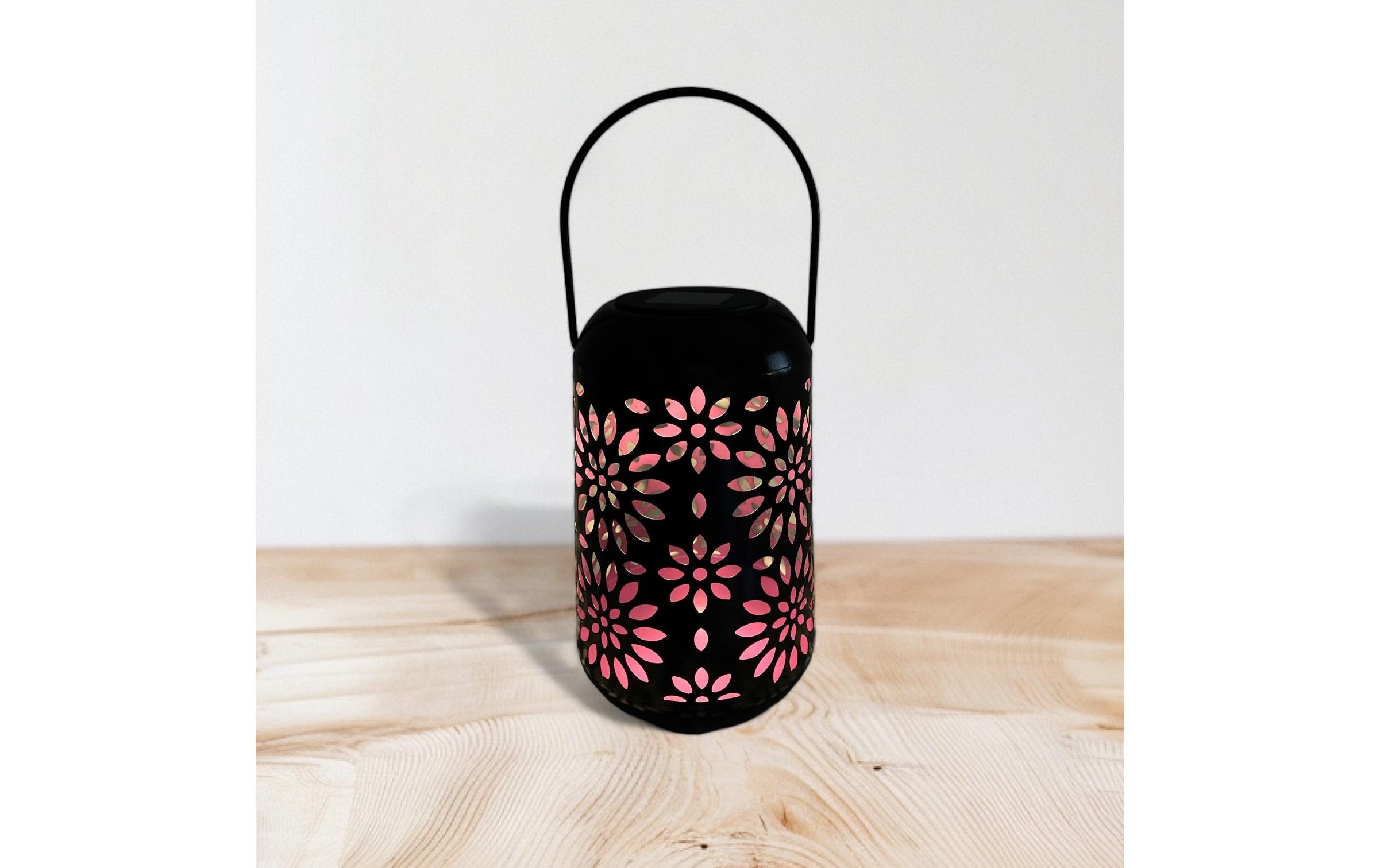Laterne 3er Assortierung PinkLED Solar Laterne
