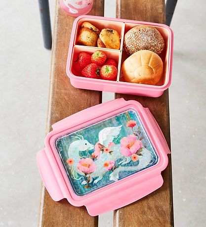 Petit Monkey Brotdose - Fairy Drache - Peony Pink