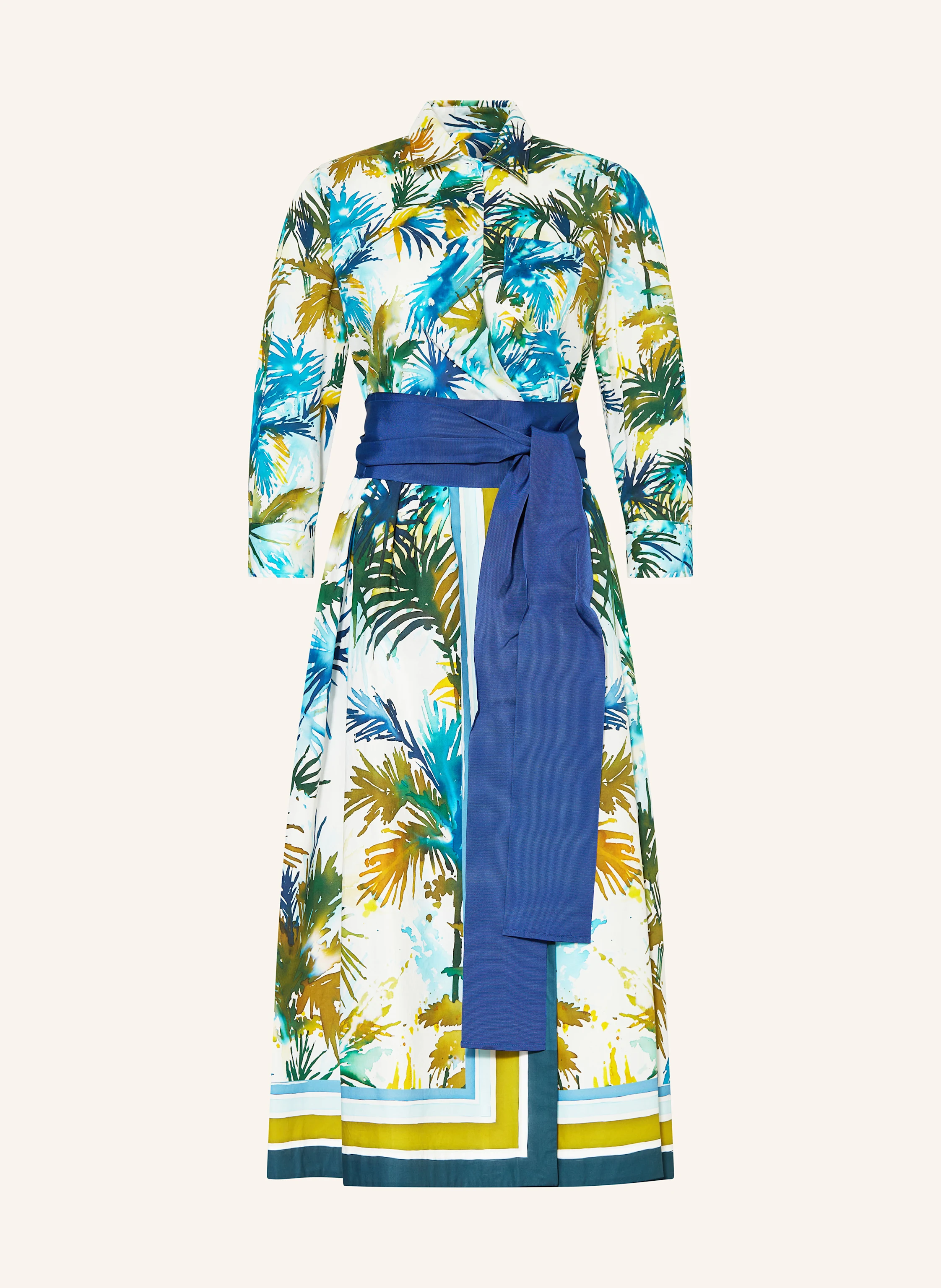 sara roka Hemdblusenkleid mit 3/4-Arm