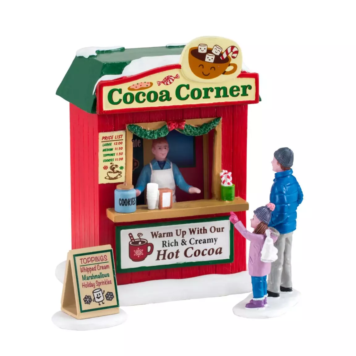 Personnages Lemax Stand de chocolat chaud