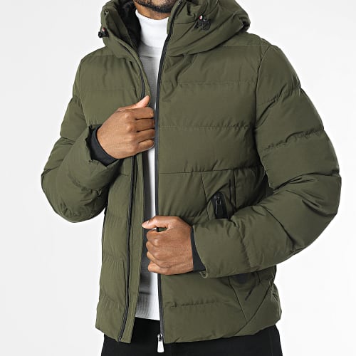 Doudoune Capuche Vert Kaki