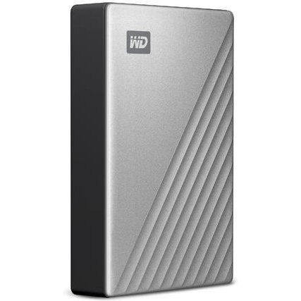 Western Digital WDBPMV0040BSL-WESN disque dur externe 4 To USB Type-C 3.2 Gen 1 (3.1 Gen 1) Argent