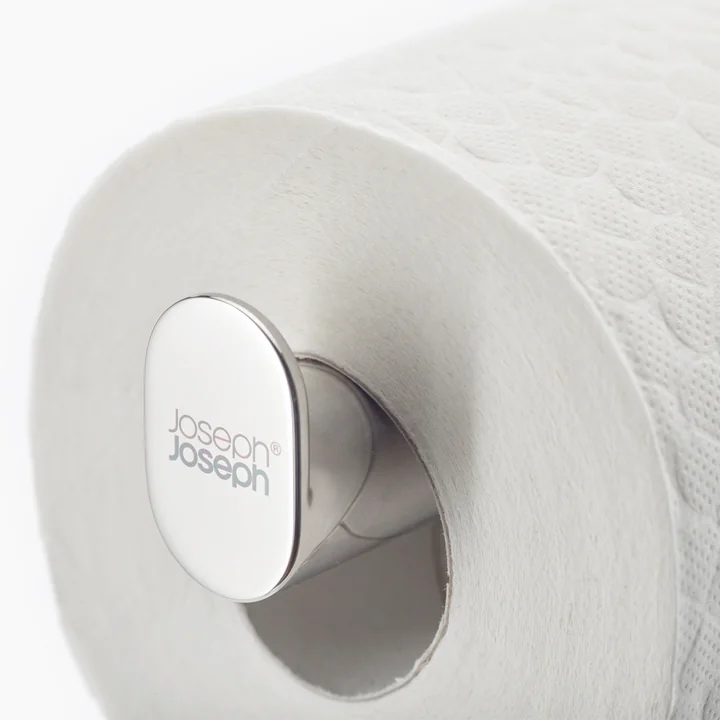 Joseph Joseph - EasyStore Luxe 2-in-1-Toilettenpapierständer, Edelstahl