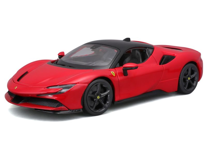 BBurago Ferrari R&P SF90 Stradale Rot 1:18 Sammlermodell im Massstab 1:18