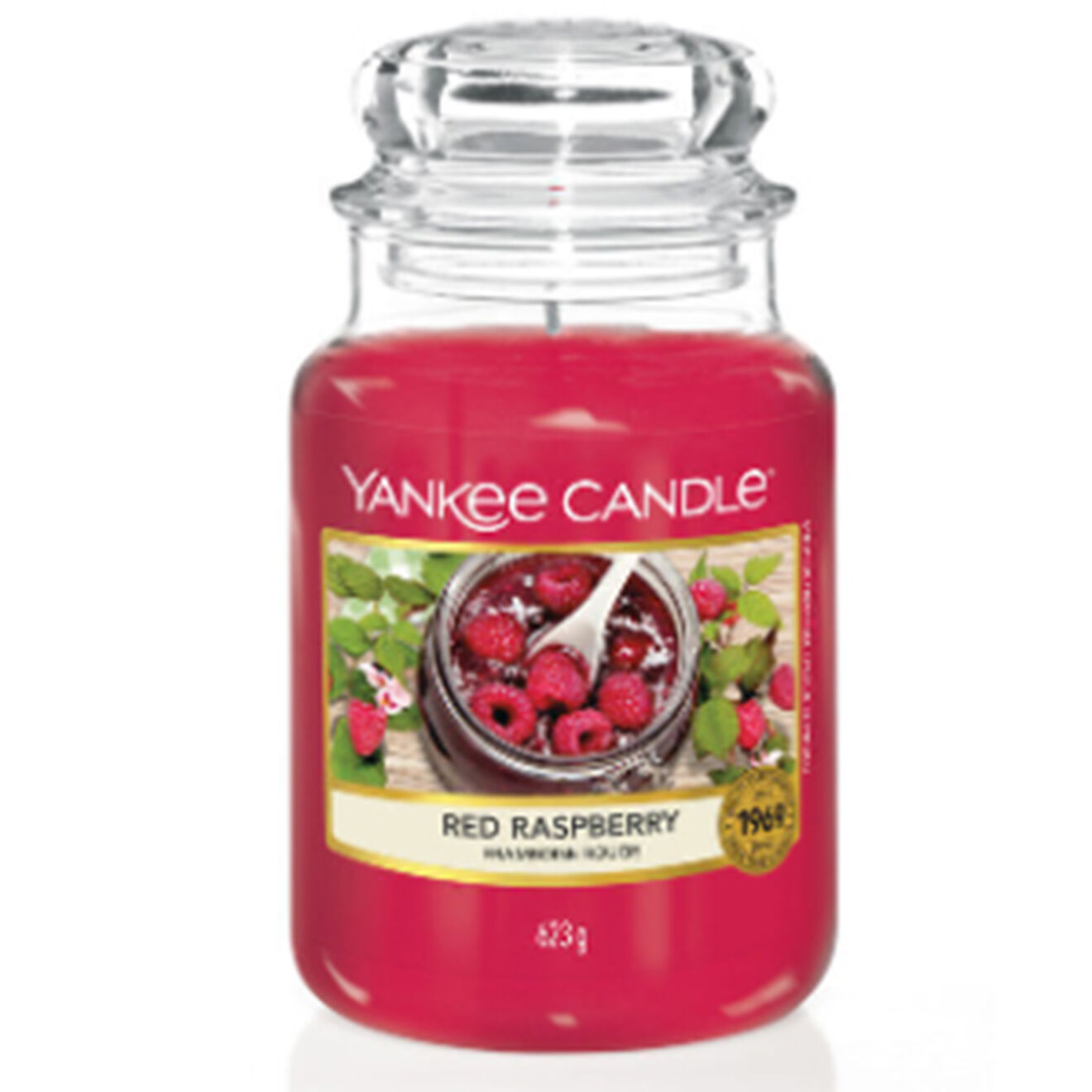 Yankee Candle Bougie parfumée Grande jarre Framboise rouge - 110 à 150h