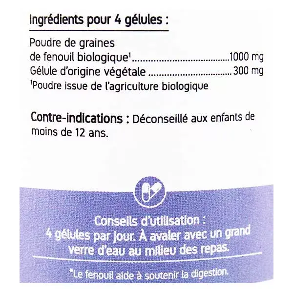 Nat & Form Erva-doce Orgânica Ecológica 200 cápsulas