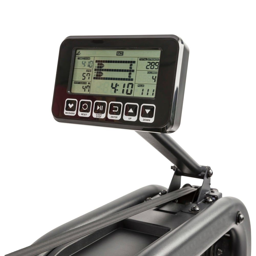 Sport-Knight® Profi Rudergerät mit LCD-Anzeige, 8-Stufen Wasserwiderstand, 3 Programme