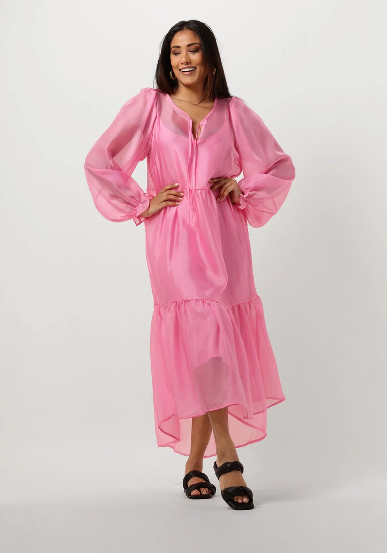 MSCH COPENHAGEN roze msch copenhagen midi jurk mschpavari dress