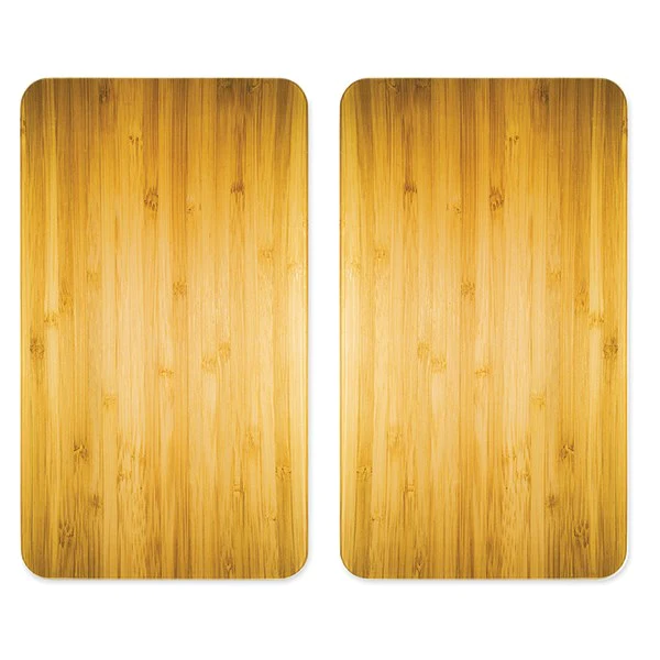2 couvre-plaques protection motifs bois Wenko by Maximex