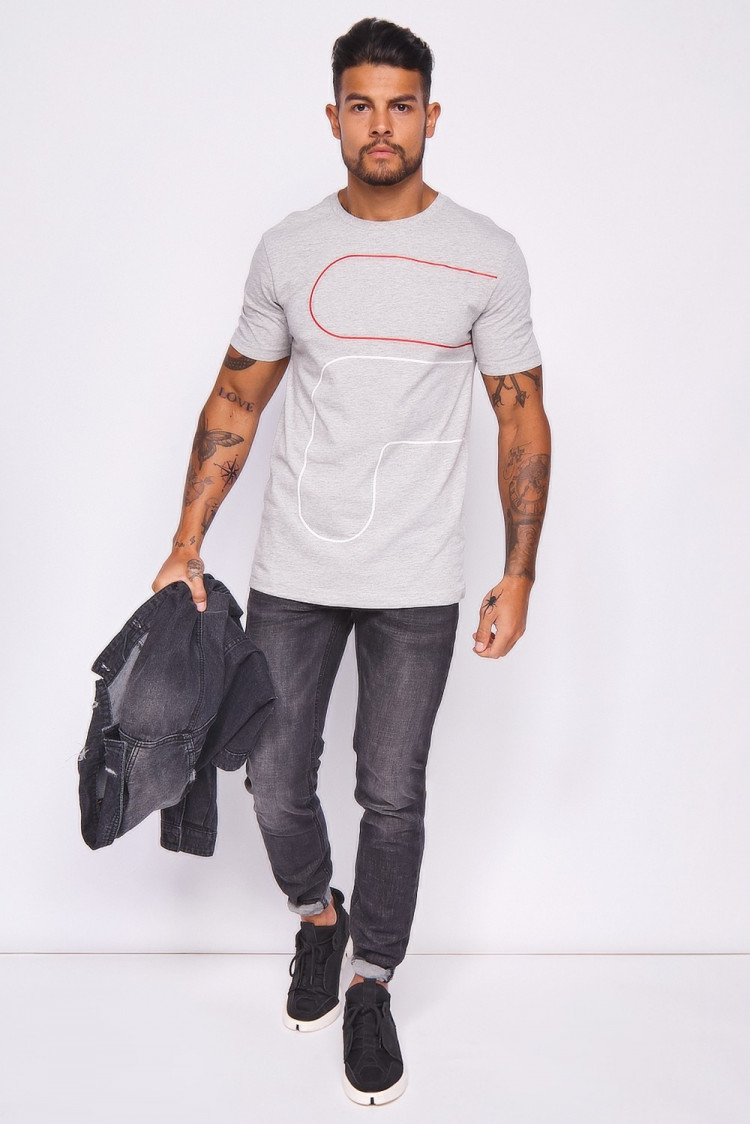T-shirt gris Francis Fila / 687134