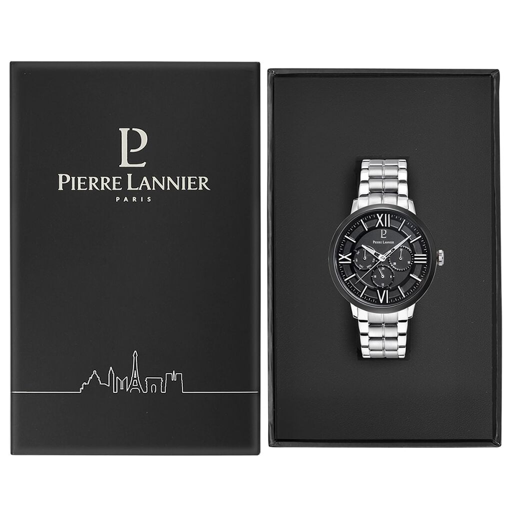 Montre Pierre Lannier Collection Beaucour Noir