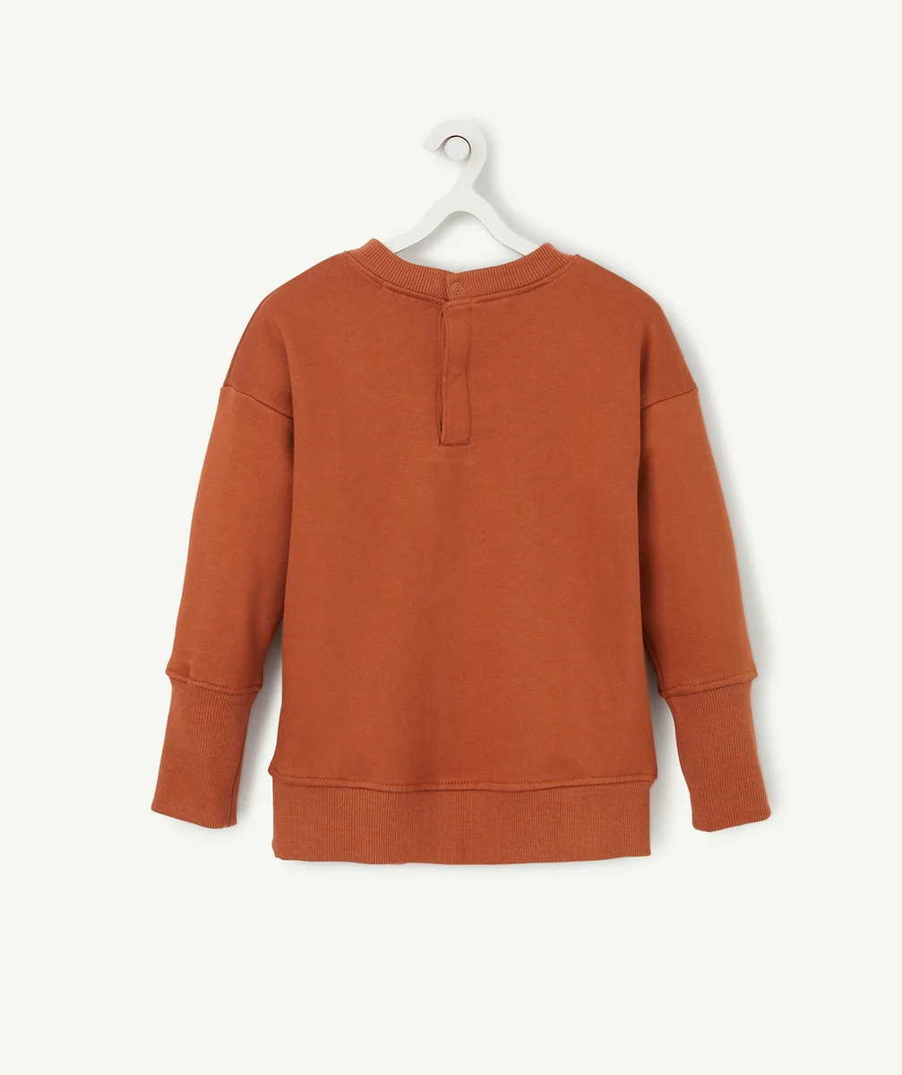 LE SWEAT ÉVOLUTIF TERRACOTTA EN COTON PIMA
