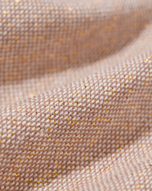 2 serviettes beiges avec paillettes coton chambray 47x47