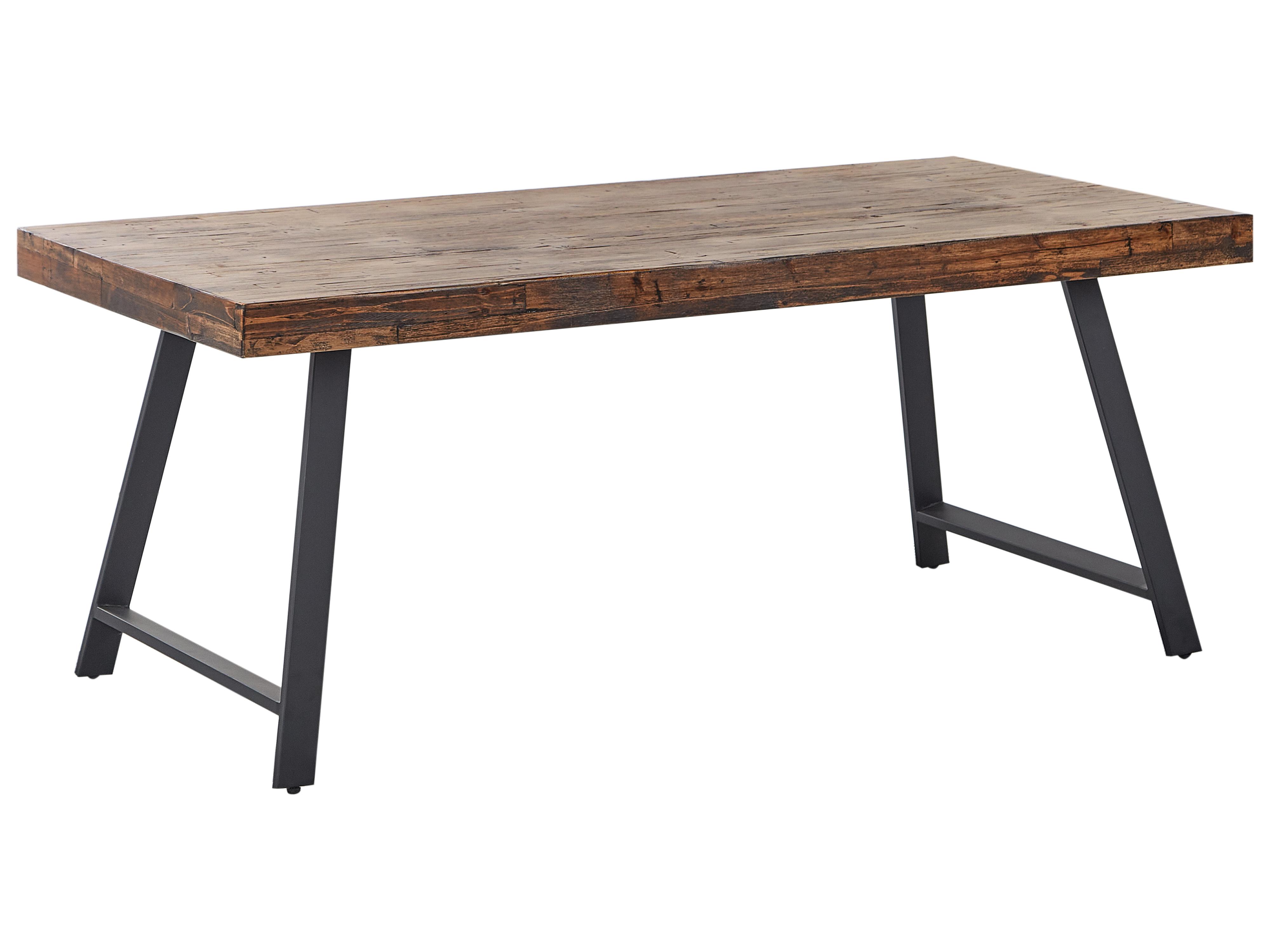 Eettafel WARTON Donkerbruin 90 cm Dennenhout 180 cm