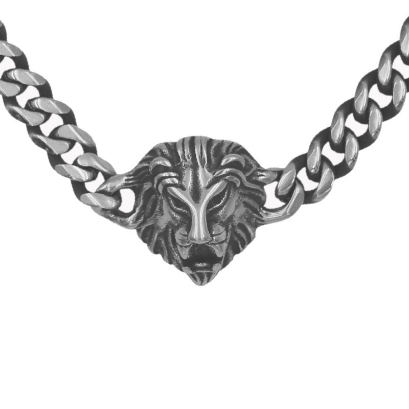 Bracelet Acier - Tête de Lion - Homme