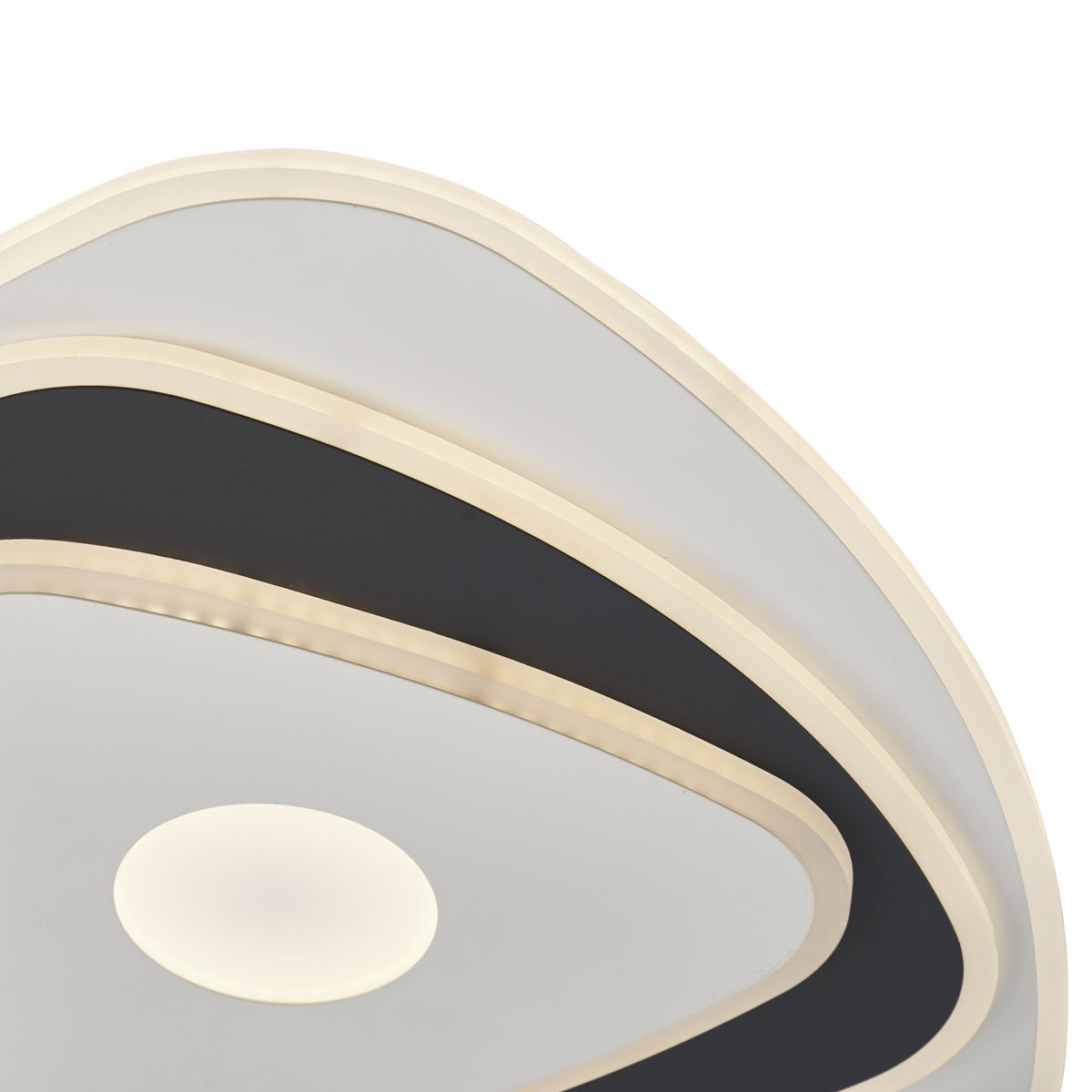 Design plafondlamp wit met donkergrijs organisch incl. LED dimbaar - Taylor